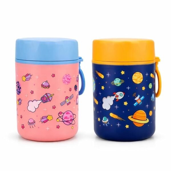 Food Jar - Set of 2 (Blue + Pink)