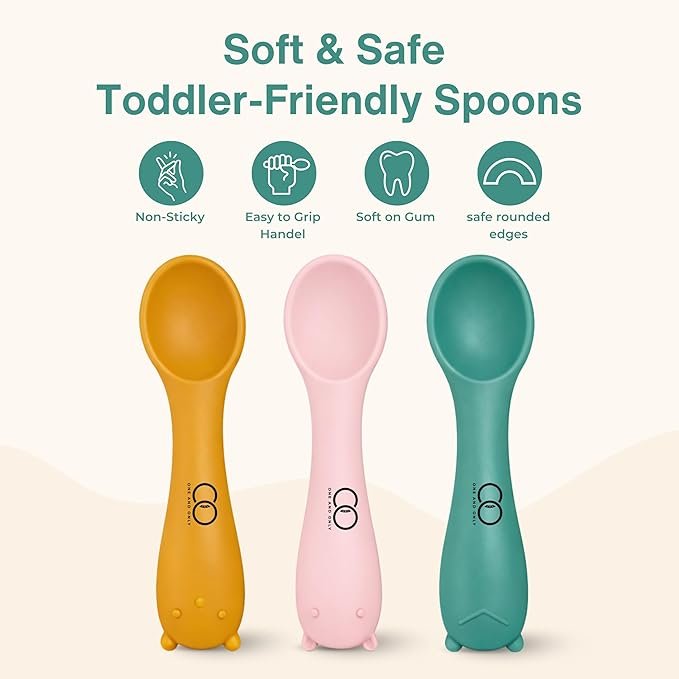 Silicon Training Spoon Set of 3 - Image 2