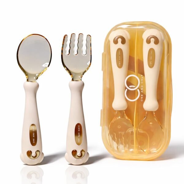 Bendable Silicone Spoon & Fork Set